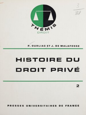 cover image of Histoire du droit privé, 2